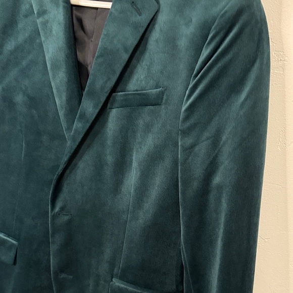 jf j.ferrar Emerald Velvet Blazer - Picture 5 of 9
